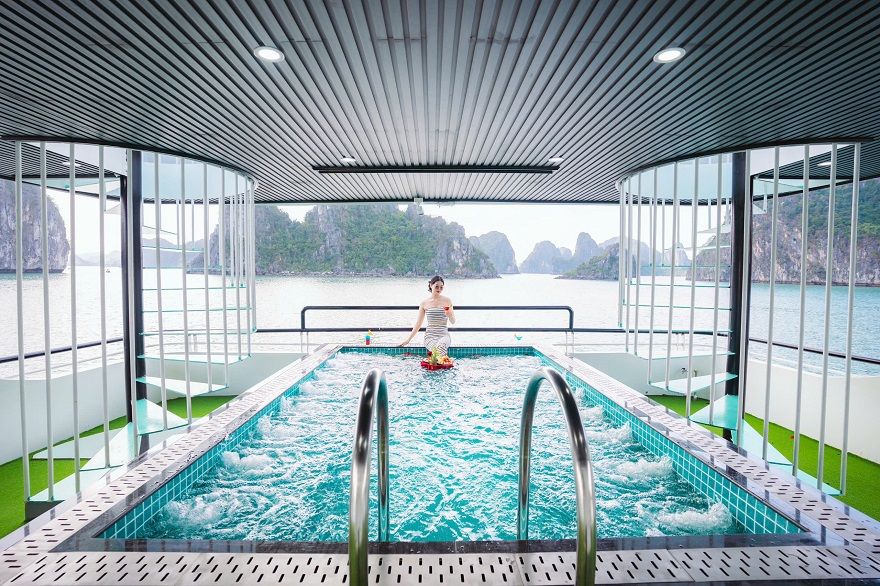 Sky Cruise Halong Bay Luxury Day Tour from Hanoi | Best 1 Day Cruise