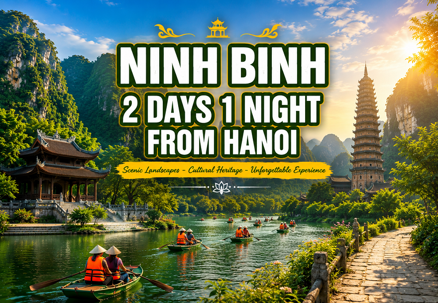 Ninh Binh 2 Days 1 Night Tour from Hanoi