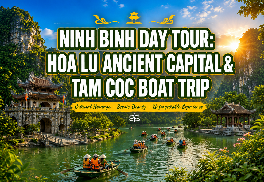 Ninh Binh Day Tour: Hoa Lu Ancient Capital & Tam Coc Boat Trip