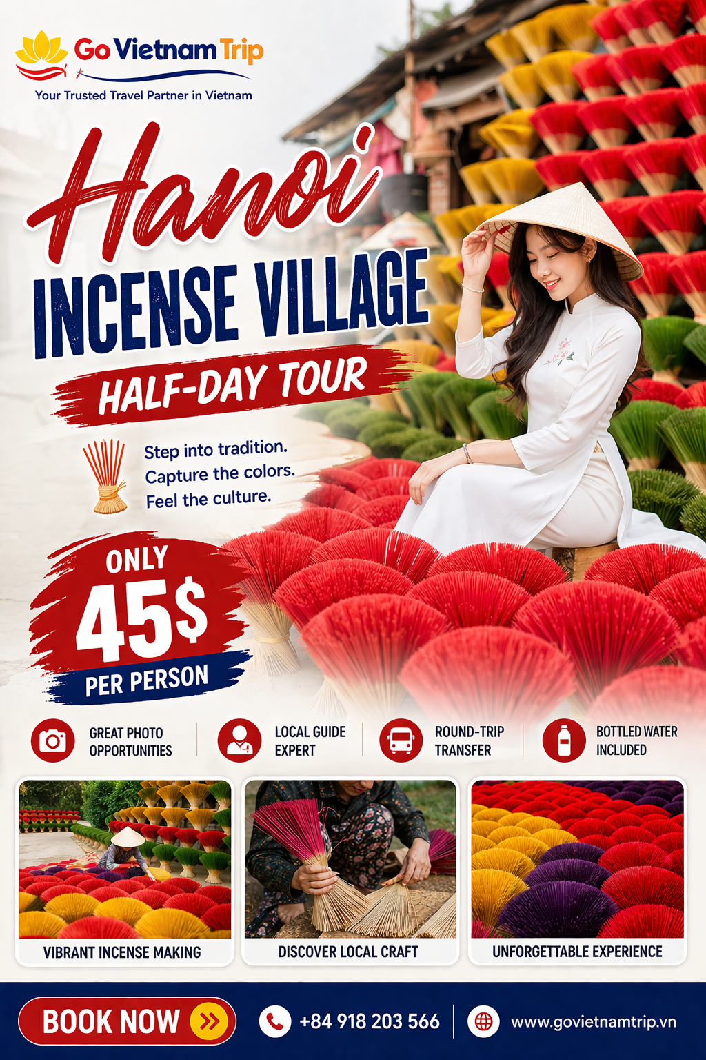 Half-Day Incense Village Tour from Hanoi